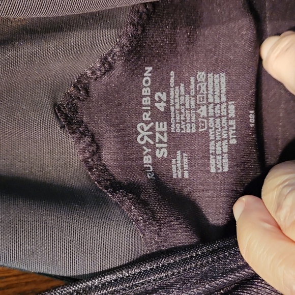 Ruby Ribbon Black Pinup Racerback Size 38 - Picture 3 of 5